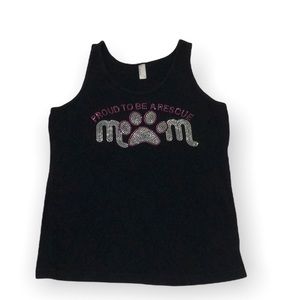 American Apparel Womens Dog Mom Tank Top Size XL